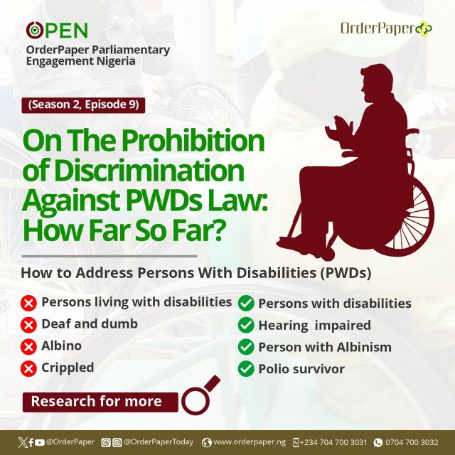 PWD appropriate language 