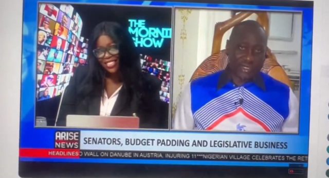 “I do not want wahala” - Senator dodges budget padding question, walks out of live interview