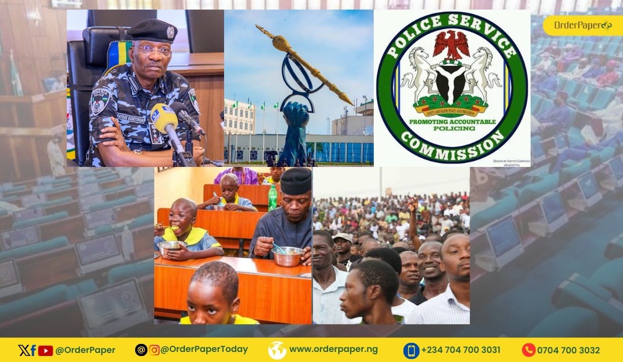 Police in-fighting, school feeding and welfare schemes | HOUSE GIST