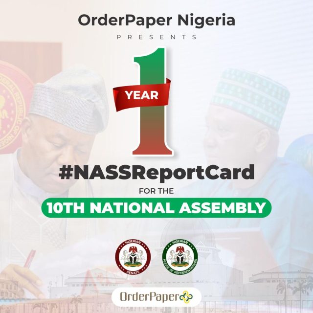 OrderPaper 10th NASS Report Card