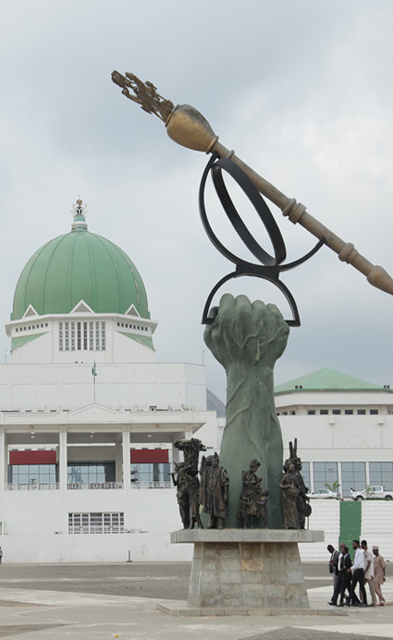 ‘Akpabio must go’ Natasha supporters protest in NASS