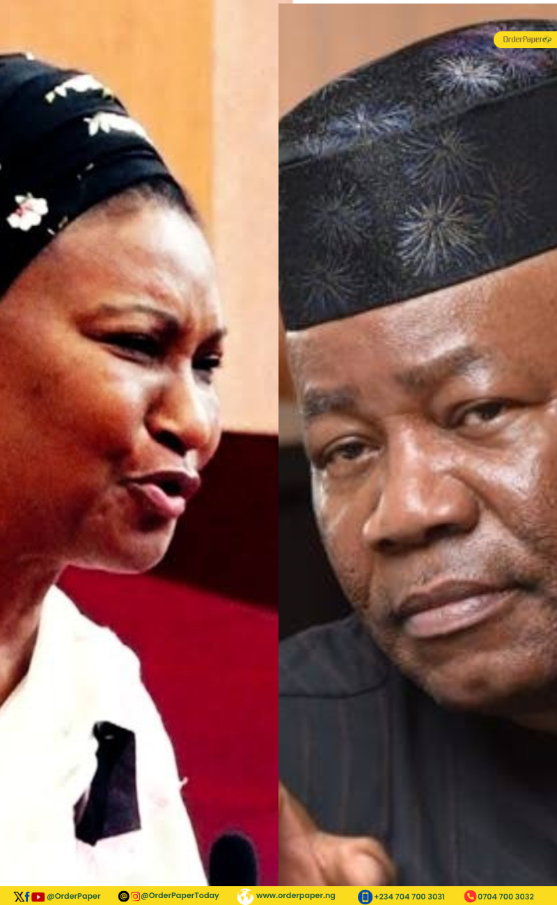 Akpabio softpedals on Kingibe after senator stages walk out