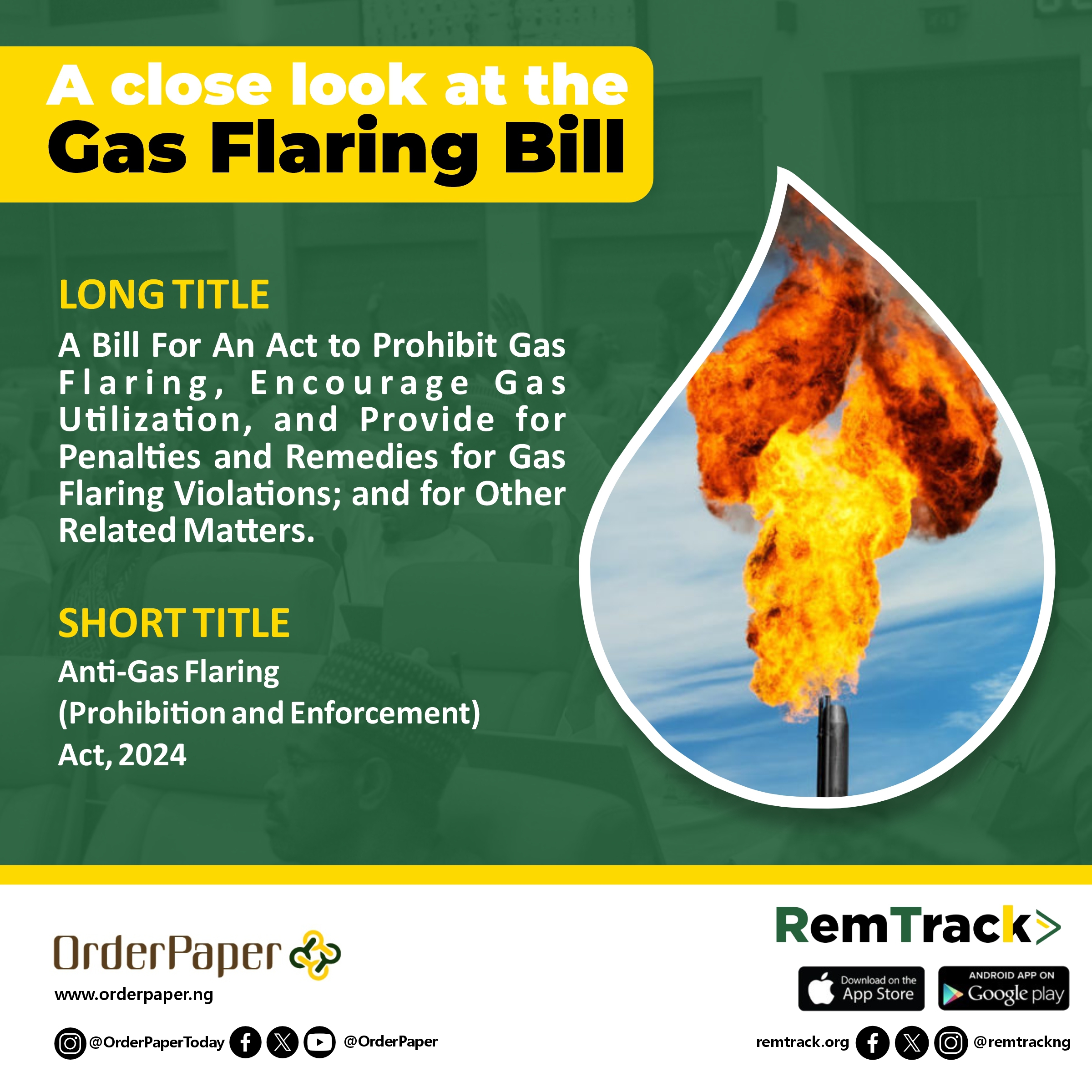 Gas Flaring flyer