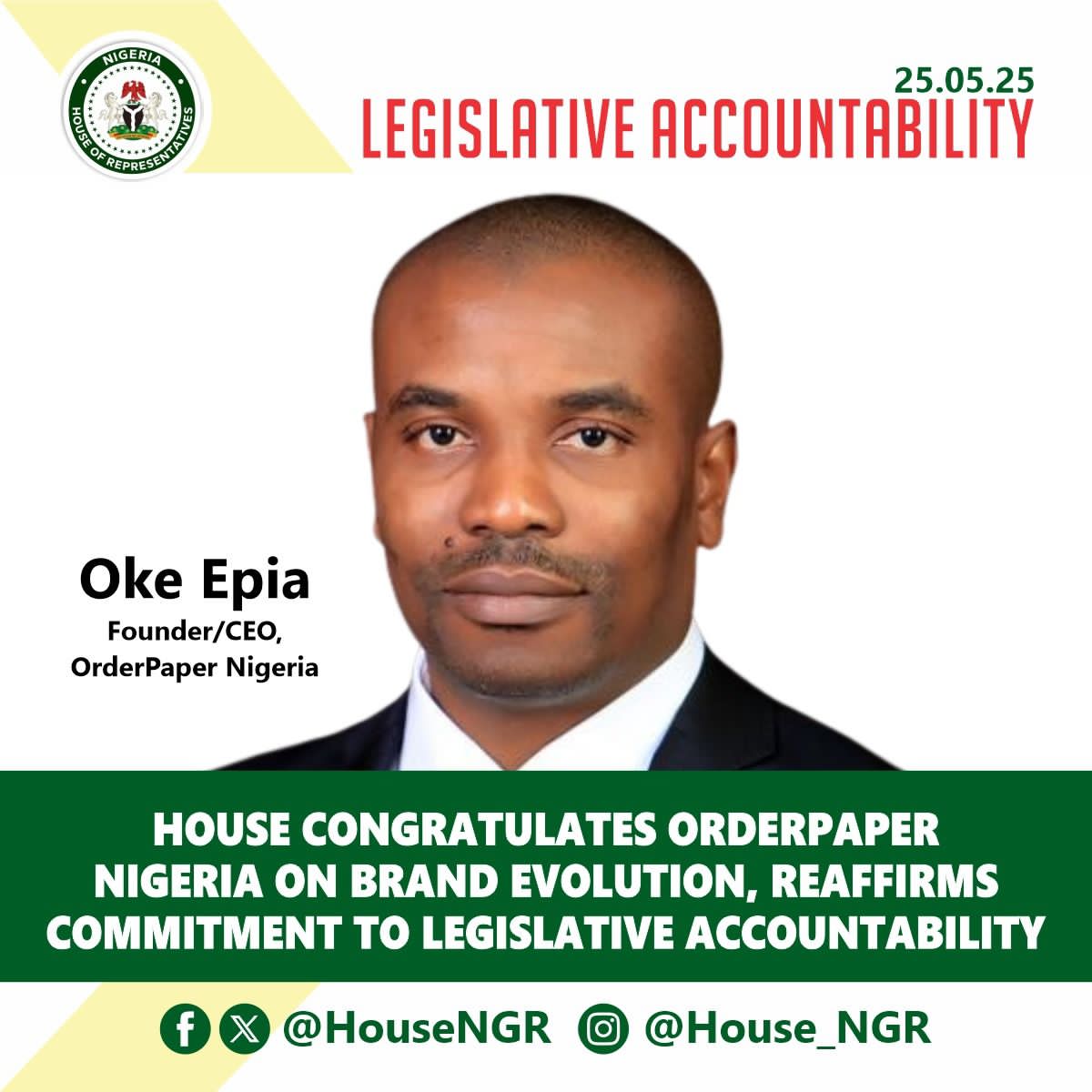 OrderPaper receives Reps accolades on rebranding