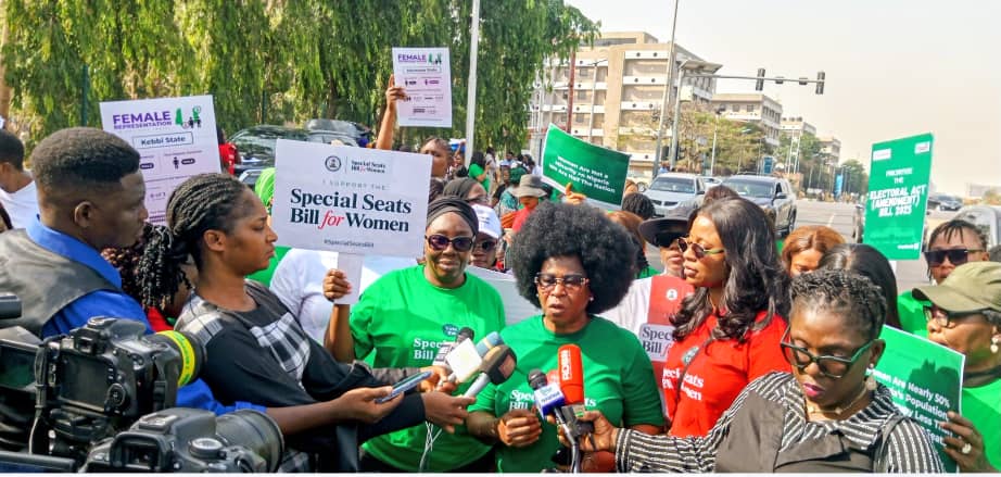 Women groups storm NASS, demand passage of reserved seats bill Women groups storm NASS, demand passage of reserved seats bill